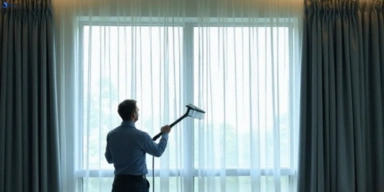 Commercial drapes cleaning service luscombe hotels offices